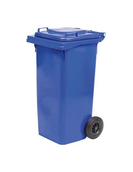 BIDONE IMMONDIZIA GREEN 240 + RUOTE ICS AZZURRO LT 240 CM 72X58 H.CM 106