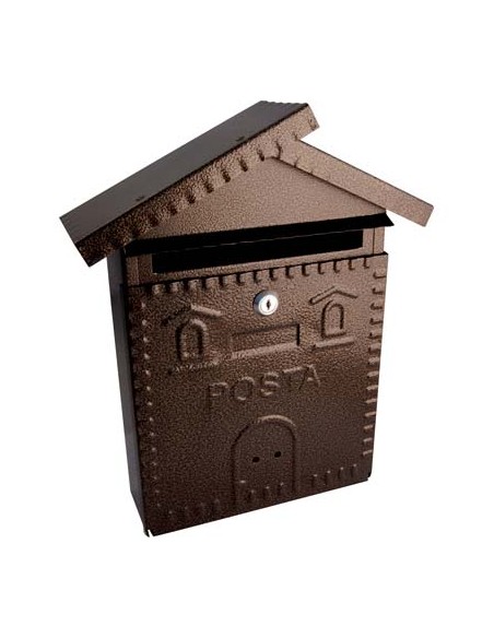 CASSETTA POSTA CASETTA 700 ACCIAIO VERN NERO/RAME MM 280X90 H.MM 350