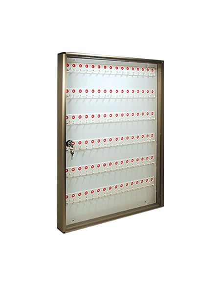 BACHECA PORTA CHIAVI ALUBOX ALLUMINIO BRONZATO CHIAVI 96 MM 550X50 H.MM 730