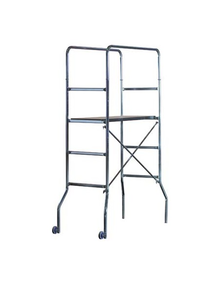 TRABATTELLO TRIO MARCHETTI ACCIAIO ZINCATO CM 130X60 H.CM 118/188