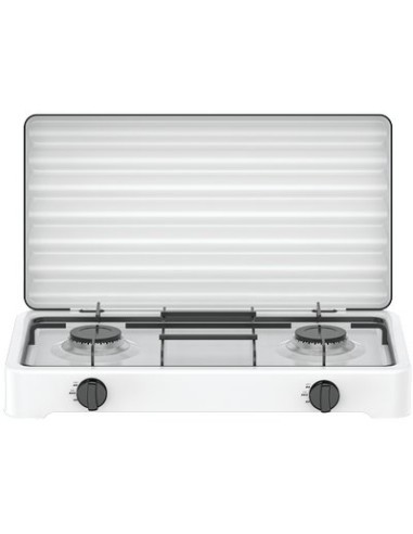 FORNELLO GAS FLAME 2 DOMUS ACCIAIO VERNICIATO BRUCIATORE 2 KW 4,4