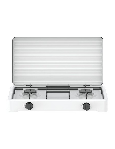 FORNELLO GAS FLAME 2 DOMUS ACCIAIO VERNICIATO BRUCIATORE 2 KW 4,4
