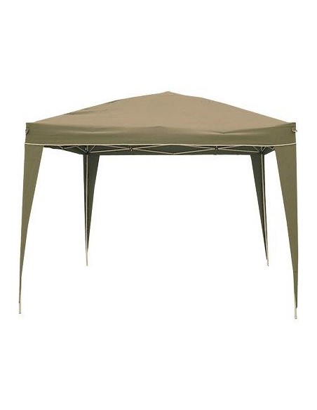 GAZEBO RICHIUDIBILE DOMUS ACCIAIO/POLY ECRU MT 3X3