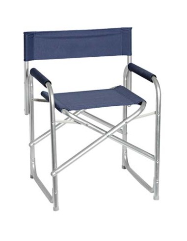 SEDIA REGISTA DOMUS ALLUMINIO/POLY BLU CM 56X46 H.CM 80