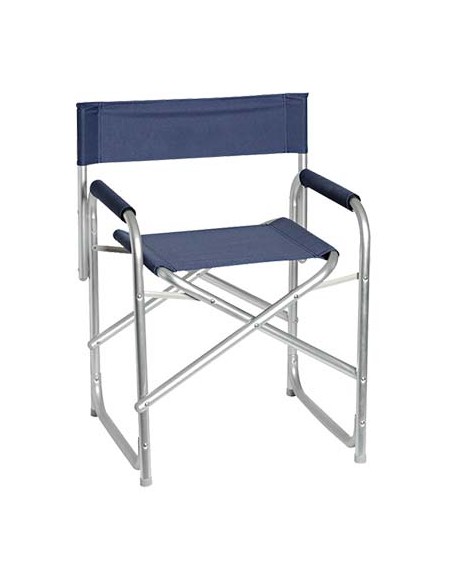 SEDIA REGISTA DOMUS ALLUMINIO/POLY BLU CM 56X46 H.CM 80