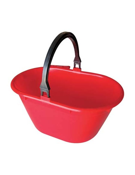 CESTA RACCOLTA OVALE MANICO FISSO ICS PPL ROSSO LT 20
