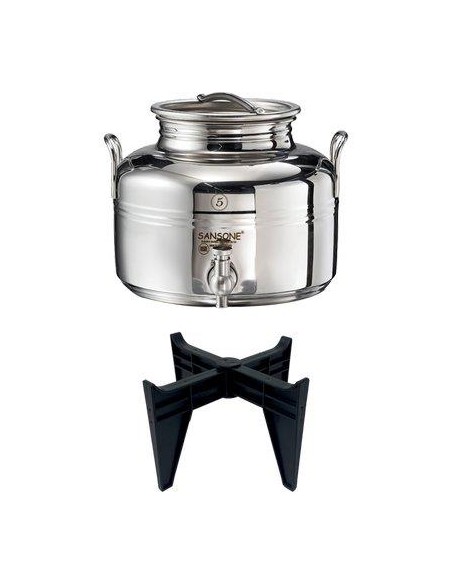 MINI FUSTINO SALDATO GIOIELLO SANSONE INOX 18/10 LT 5