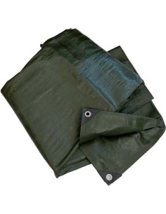 TELONE OCCHIELLATO PE PESANTE VERDE WORKIT GR/MQ 180 MT 8X10