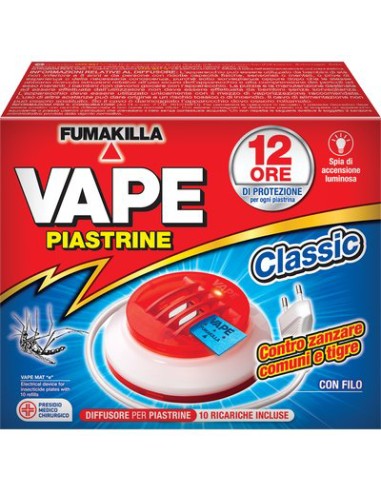 ELETTROEMANATORE PIASTRINA VAPE MAT + FILO + PIASTRINE ZANZARE 10