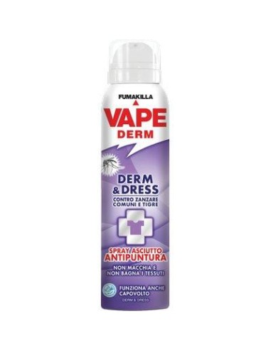 REPELLENTE INSETTI VAPE DERM E DRESS SPRAY SECCO ML 100