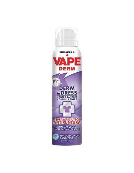 REPELLENTE INSETTI VAPE DERM E DRESS SPRAY SECCO ML 100