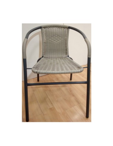 SEDIA SPRITZ METALLO/RATTAN 020092
