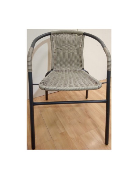 SEDIA SPRITZ METALLO/RATTAN 020092