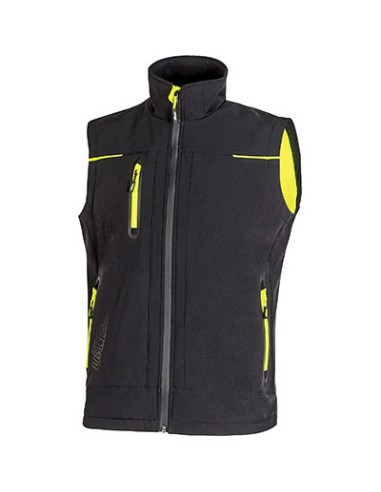 GILET SOFT SHELL UNIVERSE U-POWER BLACK CARBON L