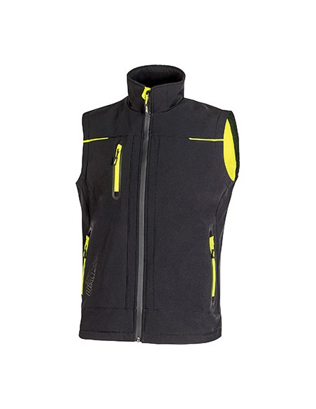 GILET SOFT SHELL UNIVERSE U-POWER BLACK CARBON L