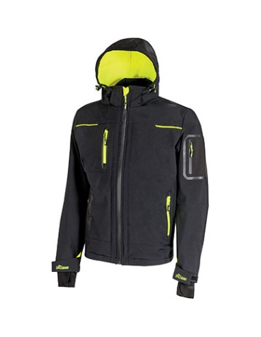 GIUBBOTTO SOFT SHELL SPACE U-POWER BLACK CARBON XXL