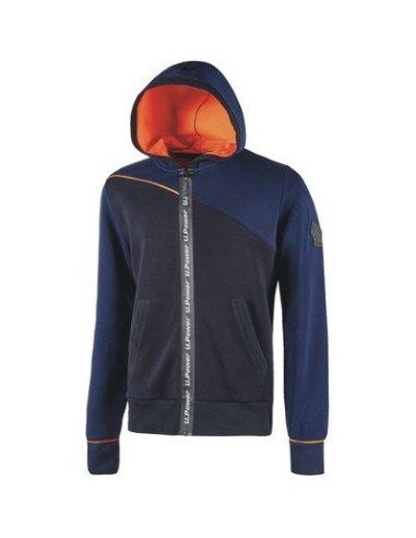 FELPA FULL ZIP + CAPPUCCIO JUPITER U-POWER DEEP BLUE XXL