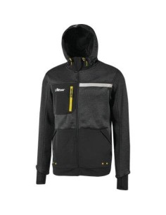 FELPA FULL ZIP + CAPPUCCIO GALAXY U-POWER BLACK CARBON M