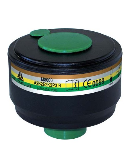 FILTRO X RESPIRATORE A MASCHERA SELECTA SEKUR A2 B2 E2 K2 P3 R D BIOSTOP
