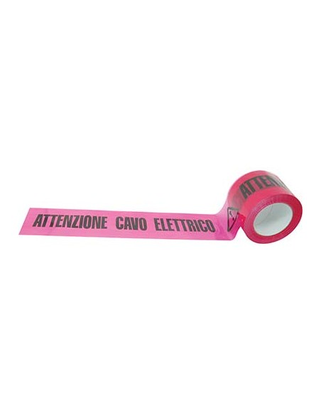 NASTRO SEGNALETICO ATTENZIONE CAVO ELETTRICO H.MM 100 ML 200