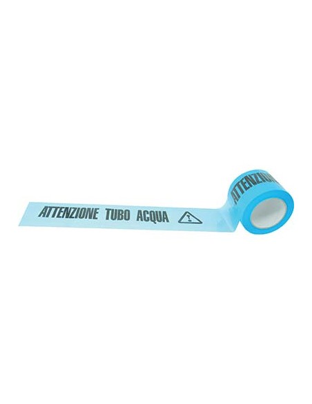 NASTRO SEGNALETICO ATTENZIONE TUBO ACQUA H.MM 100 ML 200