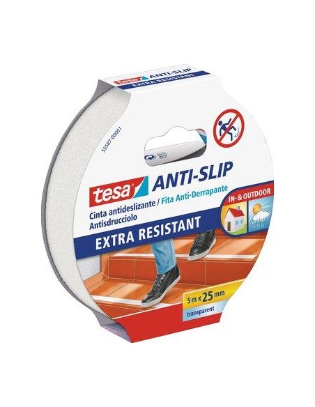 NASTRO ANTISDRUCCIOLO ADESIVO 55587 TESA TRASPARENTE H.MM 25 MT 5