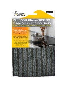 PANNO SPUGNA MICROFIBRA PIANI COTTURA APEX CM 24X17