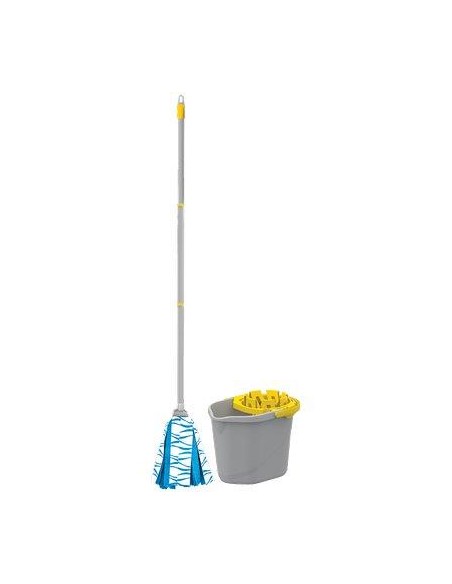 SECCHIO MOP LAVA PAVIMENTO IN SET APEX PP LT 12 + MOP + MANICO CM 120