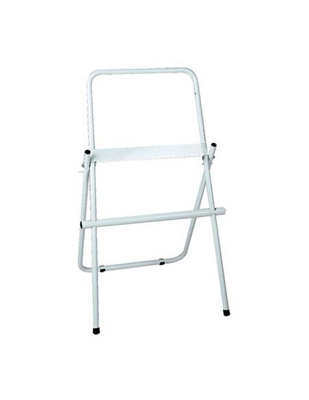 PORTA ROTOLO CARTA ASCIUGAMANI A PAVIMENTO ACCIAIO VERN BIANCO CM 46 H.CM 96