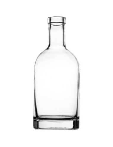 BOTTIGLIA DISTILLATI OBLO VETRO TRASP LT 0,20