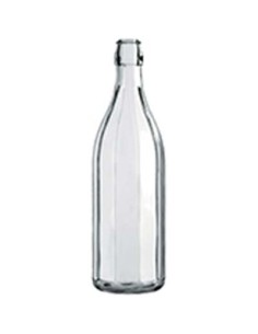 BOTTIGLIA COSTOLATA TM VETRO TRASP LT 1