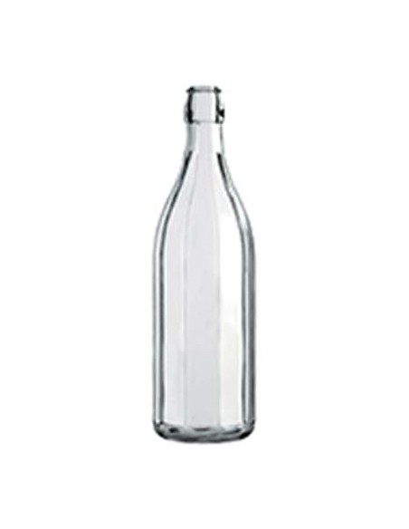 BOTTIGLIA COSTOLATA TM VETRO TRASP LT 1