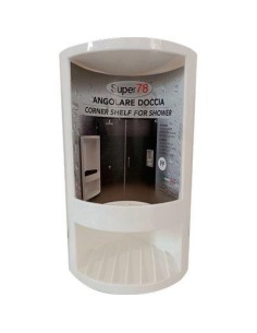 PORTASAPONE ANGOLARE MOPLEN BIANCO CM 14X14 H.CM 33.5