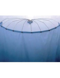 REGGITENDA AD OMBRELLO X DOCCIA INOX ASTE 8 180°