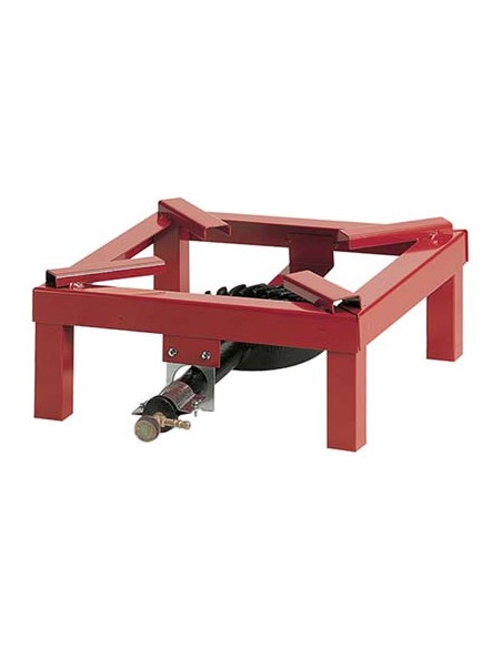FORNELLONE QUADRO BRUCIATORE GHISA TUBOLARE PIATTO VERN CM 30X30