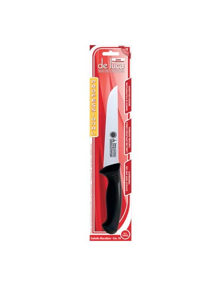 COLTELLO MACELLAIO PROFESSIONAL DE LUCA MANICO PLT/INOX CM 16