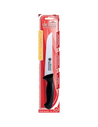 COLTELLO MACELLAIO PROFESSIONAL DE LUCA MANICO PLT/INOX CM 18