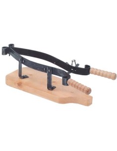 FERMAPROSCIUTTO FORGIATO ACCIAIO/LEGNO