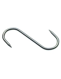 GANCIO MACELLAIO 2 PUNTE INOX MM 140X6