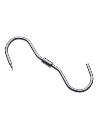 GANCIO MACELLAIO GIREVOLE 1 PUNTA INOX MM 260X10