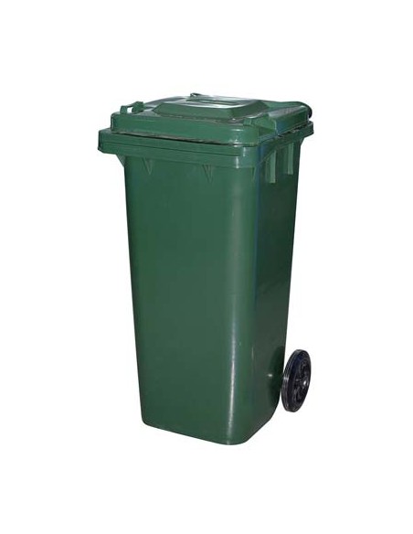 BIDONE IMMONDIZIA GREEN 120 + RUOTE ICS VERDE LT 120 CM 55X50 H.CM 94