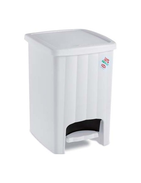 PATTUMIERA IMMONDIZIA MARGHERITA STEFANPLAST BIANCO LT 20 CM 26X30 H.CM 39