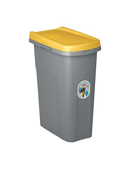 PATTUMIERA IMMONDIZIA ECO SYSTEM STEFANPLAST GIALLO LT 25 CM 39X24 H.CM 51