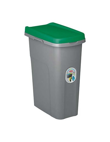 PATTUMIERA IMMONDIZIA ECO SYSTEM STEFANPLAST VERDE LT 25 CM 39X24 H.CM 51