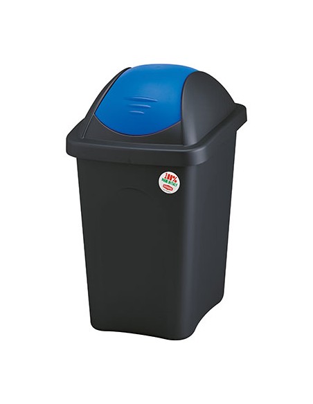 BIDONE IMMONDIZIA MULTIPAT STEFANPLAST BLU LT 60 CM 39X39 H.CM 68