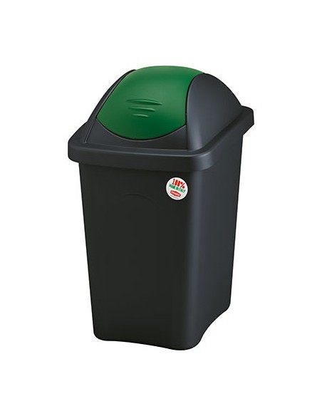 BIDONE IMMONDIZIA MULTIPAT STEFANPLAST VERDE LT 60 CM 39X39 H.CM 68