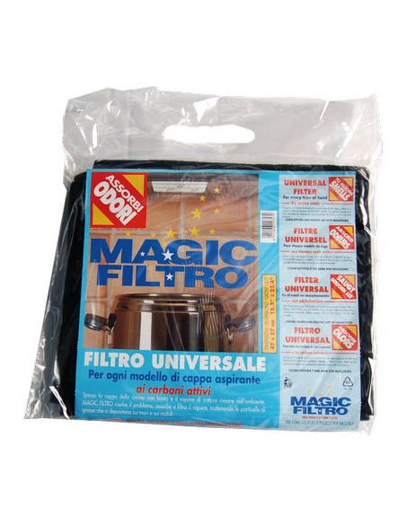 FILTRO X CAPPA ASPIRANTE ODORI MAGIC NERO CM 47X57