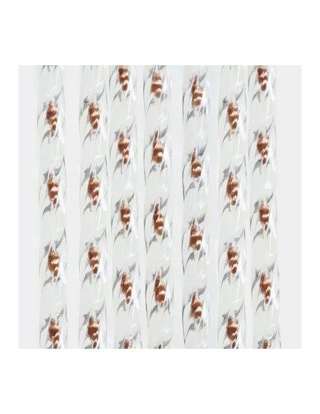 TENDINA PRONTA LUX 148 FILI PVC RITORTO MARRONE CM 120 H.CM 240