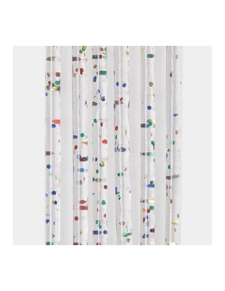 TENDINA PRONTA LUXOR 144 FILI PVC LISCIO MULTICOLOR GLITTERATO CM 120 H.CM 240