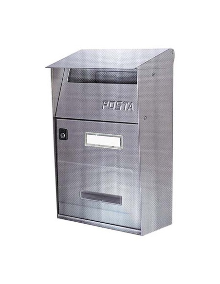 CASSETTA POSTA FT ALUBOX INOX 18/10 TELA DI LINO MM 220X110 H.MM 320